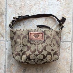 Small Coach Signature logo bag Y2K authentic